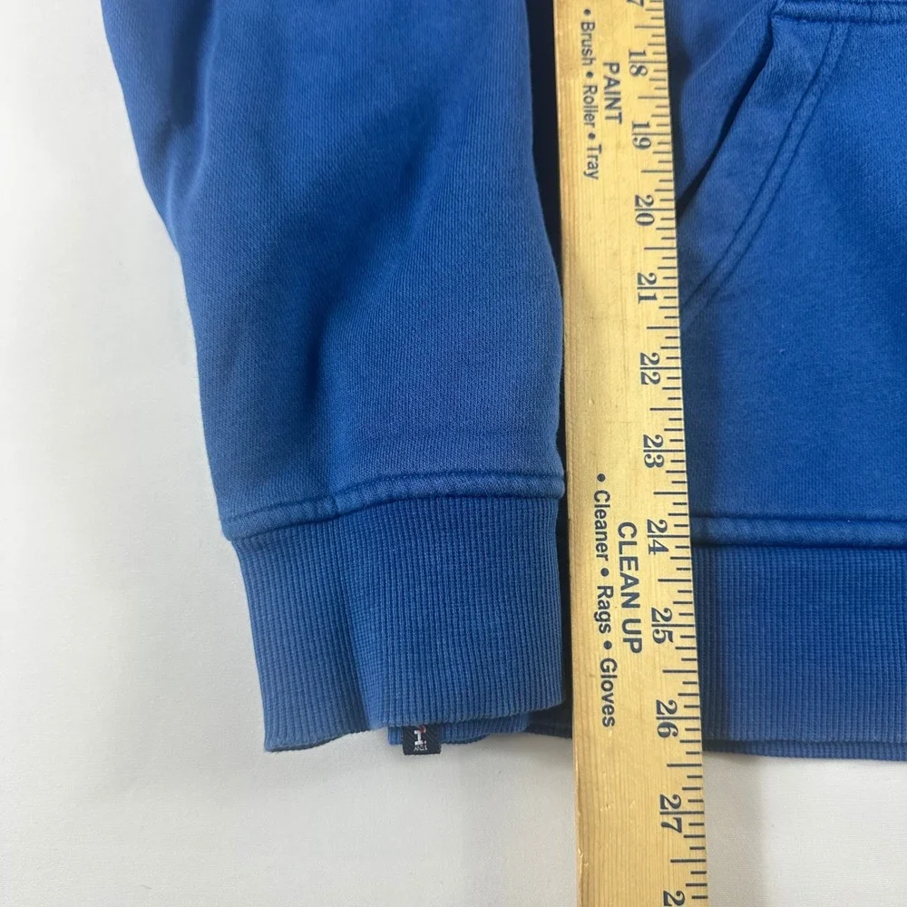 Vintage Hawk's‎ Blue Zip Up Hoodie Hooded Sweatshirt Men's Size S Y2k